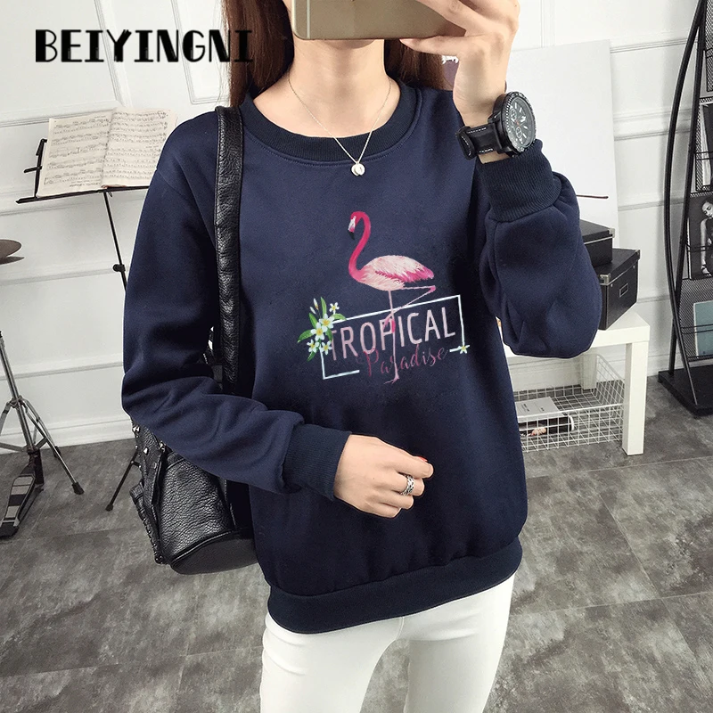Beiyingni Женская толстовка с принтом из мультфильма BF плюс размер винтажные женские