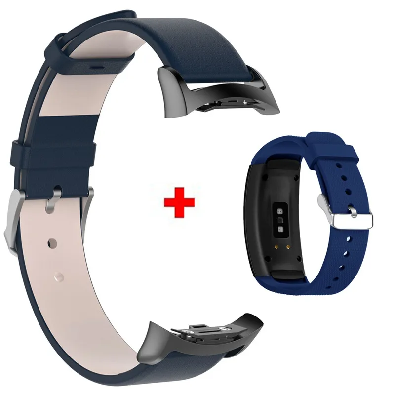 Color8 2 шт сменный Браслет для часов для samsung gear Fit 2 Pro ремешок Роскошный кожаный ремешок для samsung Fit 2 Fit2 Wristband браслет - Цвет: Color8