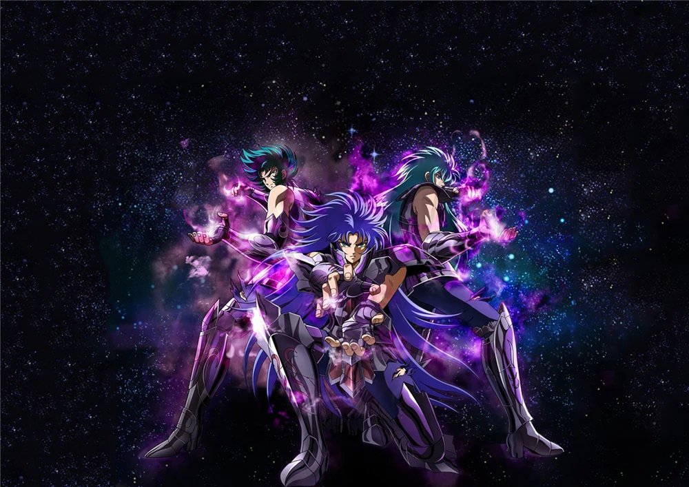 Плакат Saint Seiya наклейки на стену с прозрачным изображением украшение для дома
