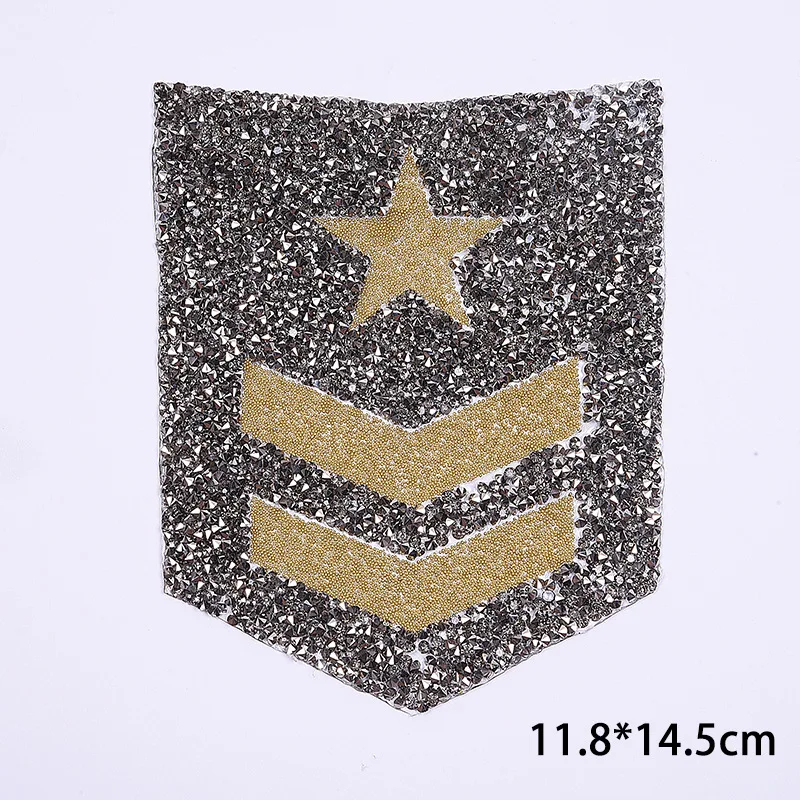 Сверкающие патчи для одежды стразы со стразами железные накладки аппликация