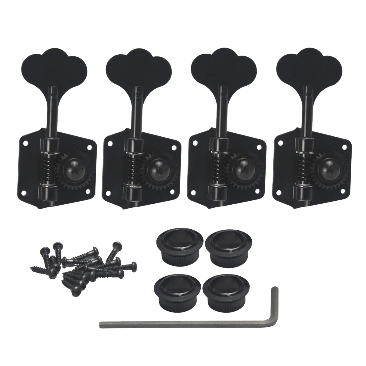 Черный Оригинальные GOTOH GB640 RES-O-LITE супер легкие басовые головки для правшей бас гитары аксессуары сделано в Японии - Цвет: Черный