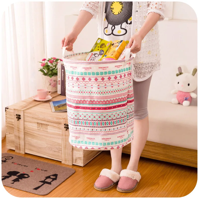 Drawstring корзина для хранения белья большая емкость Детская Игрушка Корзина для мытья корзина для белья органайзер для грязной одежды ведро для хранения