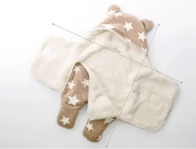 Новый спальный мешок для младенцев Осень-Зима s как конверт новорожденных кокон