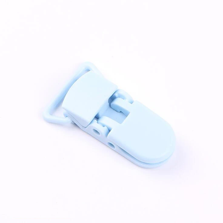 light blue Детские соски зажимы BPA БЕСПЛАТНО пластиковый зажим новорожденный пустышка соска, зажимы для цепи держатель 5 шт - Цвет: light blue