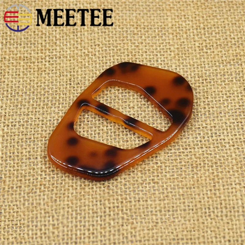 Meetee 4 шт.(37 мм) 2 шт.(50 мм) Смола Tri-Glide слайдер Регулируемая пряжка для сумки пальто лямки DIY шарф одежды ремень SewingBF044