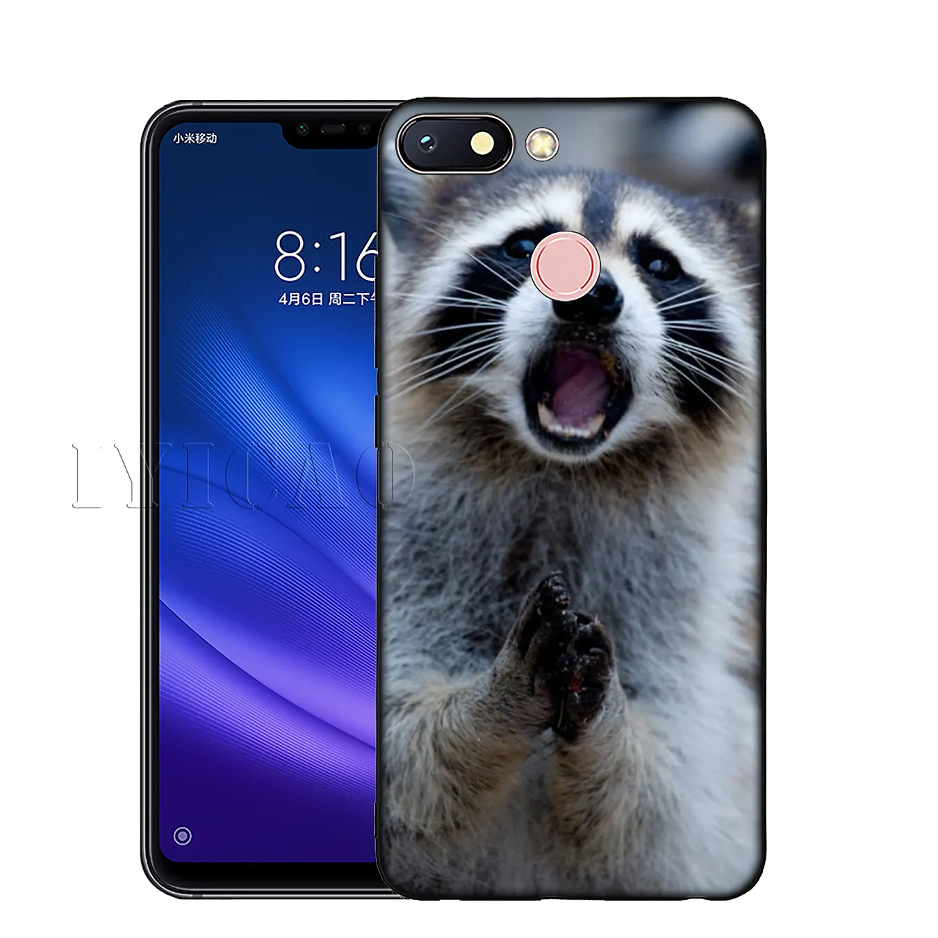IYICAO Animal Raccoon Fox Soft Silicone Phone Case for Xiaomi Mi 10 9 9T CC9 CC9E 8 SE A3 Pro A1 A2 Lite 6 pocophone f1 mi9 |