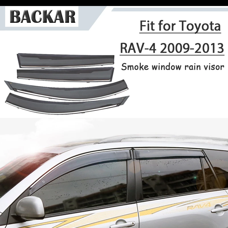 4 шт. защитный козырек от дождя и солнца для Toyota RAV4 2009 2010 2011 2012 2013|Навесы укрытия| |