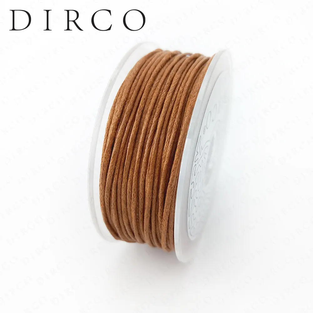 Light Brown 20JW10 Вощеный хлопковый шнур 1 мм 20 м/рулон для изготовления ювелирных изделий ручной работы браслет ожерелье Одежда Аксессуары Бисероплетение нити - Цвет: Light Brown 20JW10
