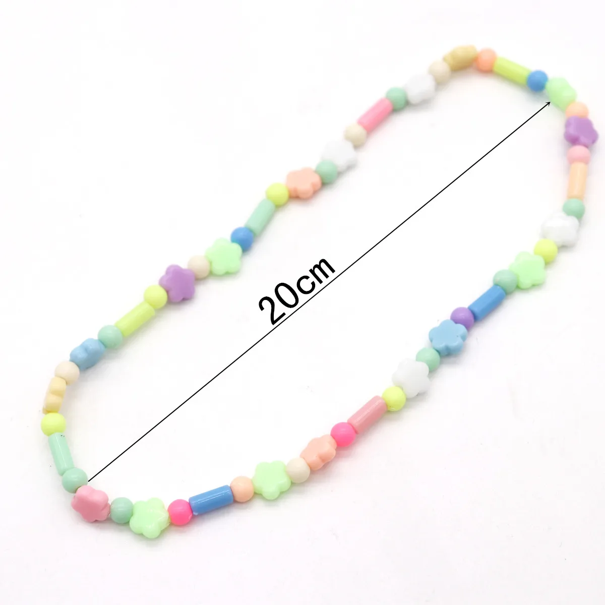 2pcs/set Elastic Bead String Necklace Set For Women Girl Kids Resin Flower Bracelet Sweet Cute Jewerly Accessories Gift | Украшения и
