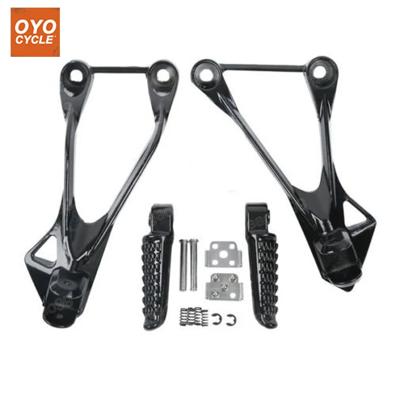 Задние Пассажирские подножки для Kawasaki Ninja ZX6R 2005 2006 2007 2008 Кронштейн Подножки ZX-6R подставки для ног