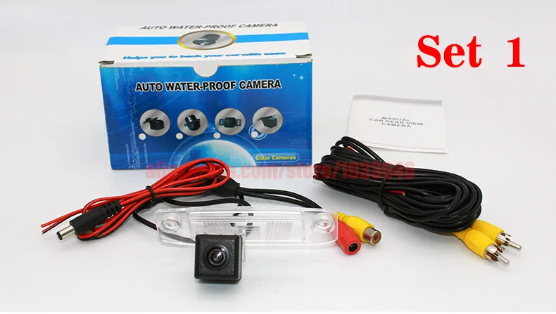 Резервная камера s для KIA Ceed 1th ED 2006~ 2012/RCA AUX Проводная или Беспроводная/HD CCD камера ночного видения Автомобильная камера заднего вида - Название цвета: Set 1