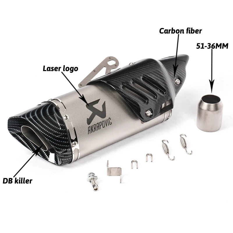 Мотоцикл Akrapovic выхлоп Escape для R1 R6 R3 Z900 KTM390 K8 модифицированный Uiversal мотоцикл лазерный скутер углеродный глушитель наклейка