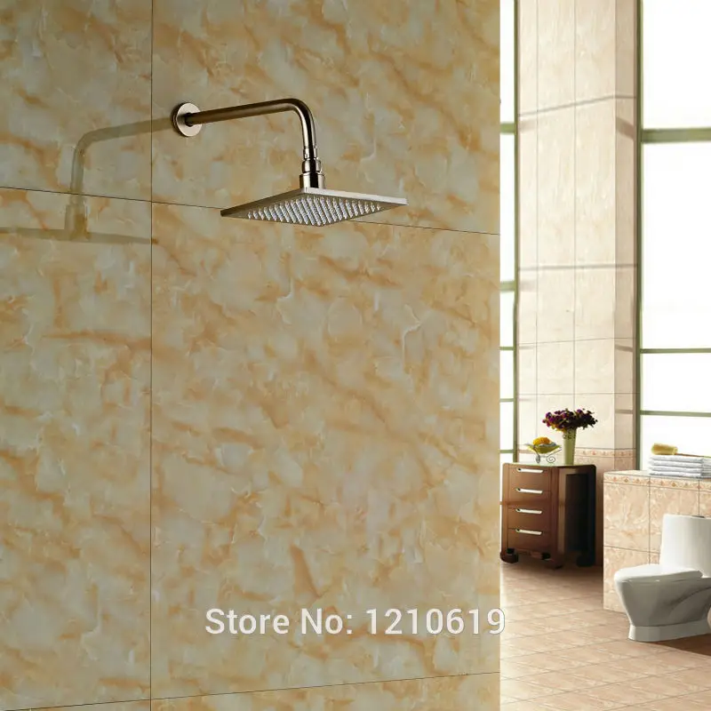 Новая никелевая матовая душевая головка для ванной с настенным креплением 8