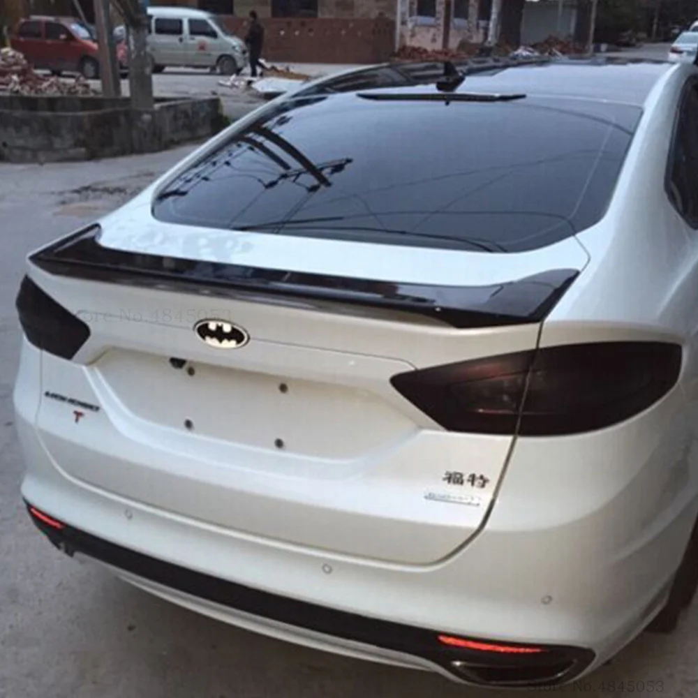 Для Ford Mondeo 2013 до черный Спойлер ABS пластик Неокрашенный задний багажник багажника крыло задний спойлер на крышу автомобильные аксессуары