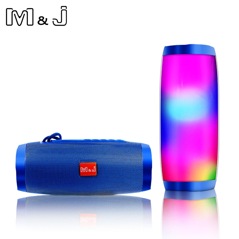 Портативный светодиодный Bluetooth Динамик M &amp J для улицы беспроводной музыкальный