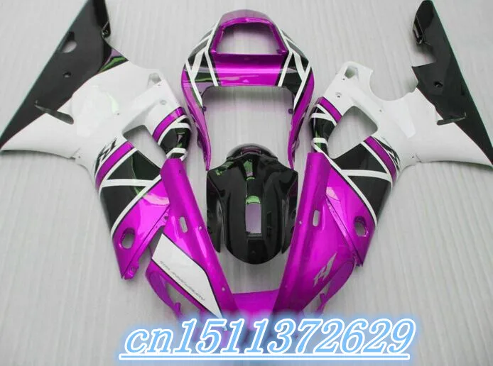 

Dor- Fairing for pink white black YZF R1 00-01 YZF-R1 2000-2001 YZF1000 1000 YZFR1 00 01 2000 2001