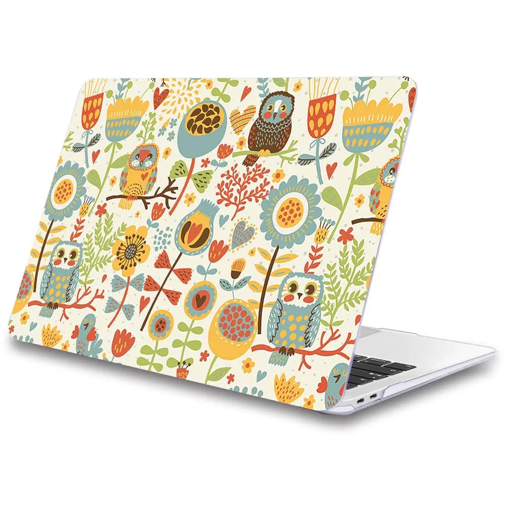 Чехол с совой для ноутбука Apple macbook Air Pro retina 11 12 13 15 для Mac book 13,3 дюймов с сенсорной панелью - Цвет: M175