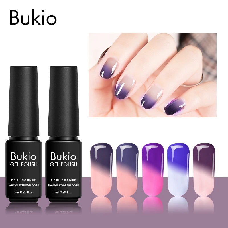 Bukio температурный Гель лак 8 мл новинка дизайн маникюра Полупостоянный УФ для