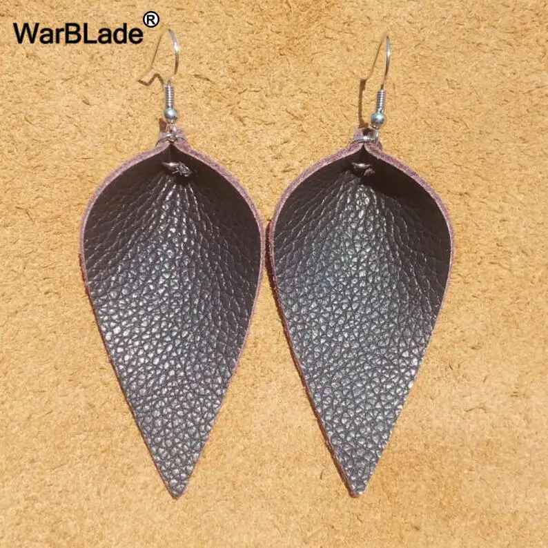 17 WarBLade модные серьги-капли из натуральной кожи для женщин богемные длинные Подвески Висячие серьги-капли Femme эффектные ювелирные изделия - Окраска металла: 17