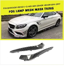 Передний бампер спойлер сплиттеры для Mercedes-Benz C Class W205 C205 C63 AMG Coupe 2 двери- углеродное волокно и FRP