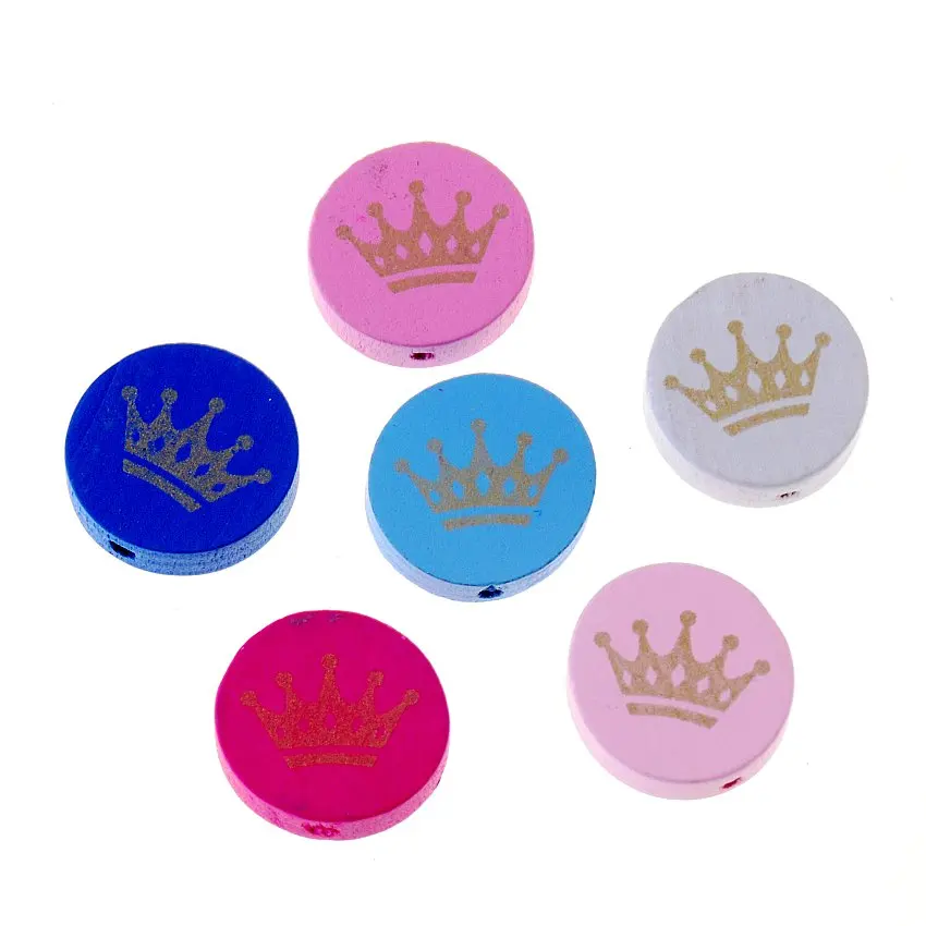 Прекрасные разнообразные стильные деревянные бусины искусственные ювелирные