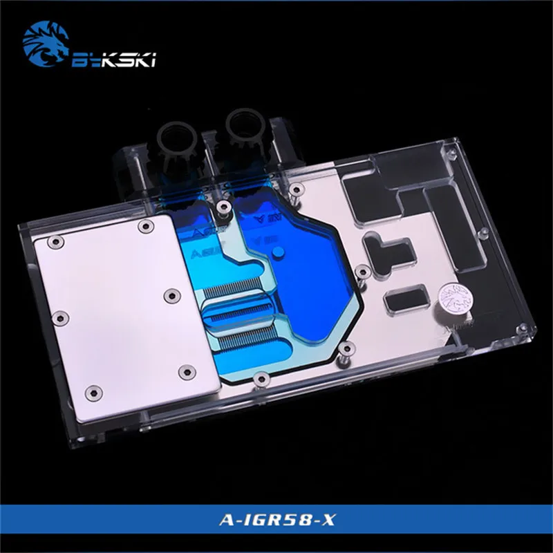 Bykski графический блок с полным покрытием для цветной видеокарты RX 580 Ustorm 8G