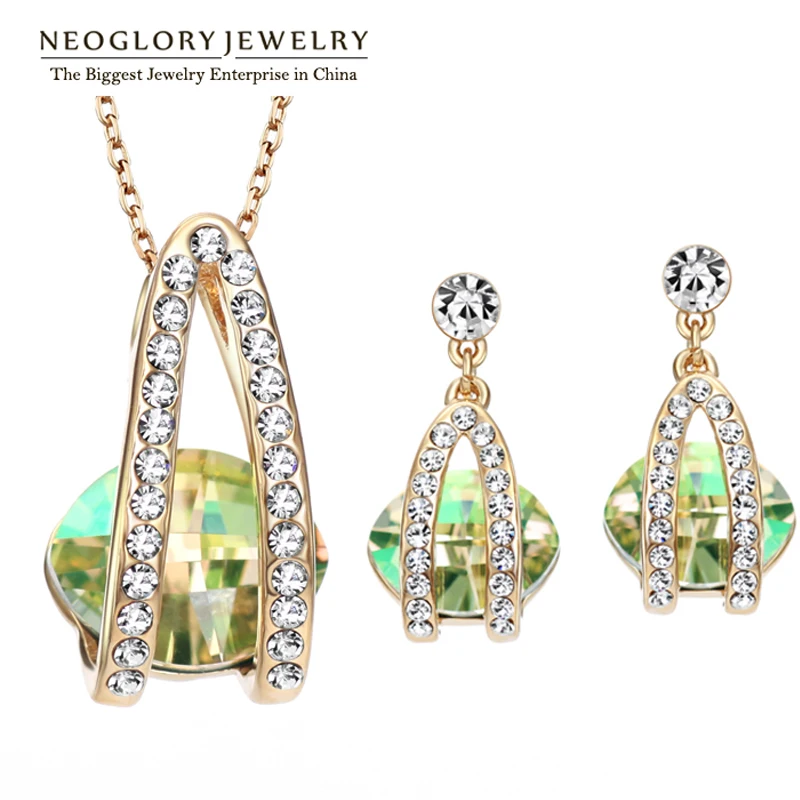 Neoglory 4 цвета модные хорошее качество австрийские кристаллы стразы ювелирные