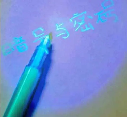 4 шт./лот невидимая чернильная ручка со встроенным УФ светильником канцелярские