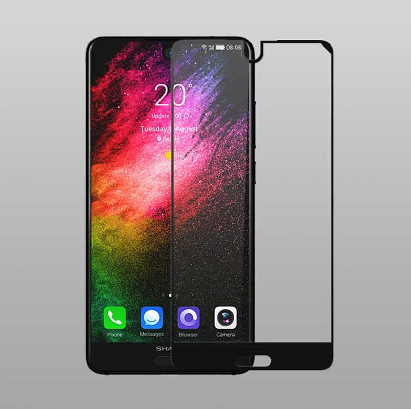 2 шт 9H HD полное покрытие цветное закаленное стекло для Sharp Aquos S2/C10 5," Защитная пленка для экрана