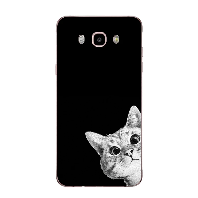 Sky Soft Clear TPU Phone Case For Samsung J3 J5 J7 S6 S7 S8 note8 A3 A5 C7 J2prime Cat Dog Printed Shell Cover Free Shipping | Мобильные