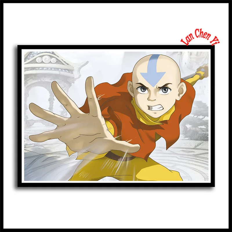 Оранжевый Аватар Последний Airbender белая бумага с покрытием плакаты фотографии для украшения комнаты дома Бескаркасный плакат - Цвет: Оранжевый
