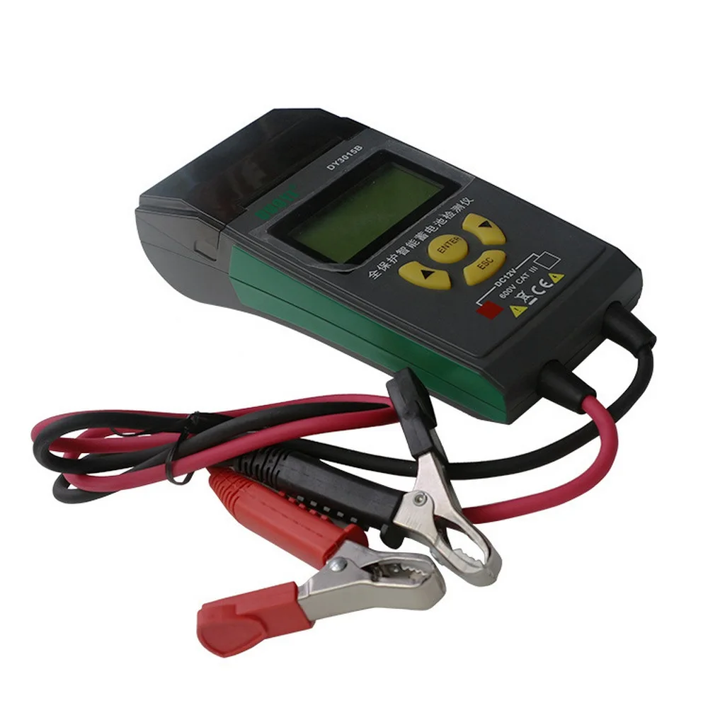 Автомобильный тестер емкости аккумулятора 12 В с принтером диагностические