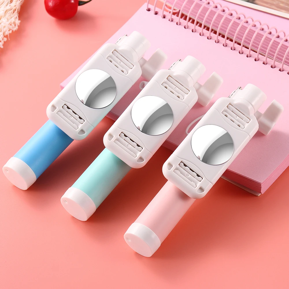 Универсальный мини-монопод Macaron Цвета Выдвижная селфи палка для IPhone 6 S Plus 5 5S 360