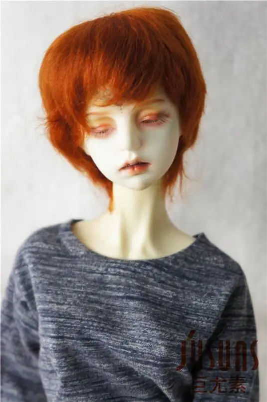 8-9inch Carrot M8 JD133 1/8 1/6 1/4 1/3 FashionBJD парик мохера мальчишеские короткие волосы Размер 5-6 дюймов 6-7 дюймов 7-8 дюймов 8-9 дюймов 9-10 дюймов кукольный парик аксессуары - Цвет: 8-9inch Carrot M8