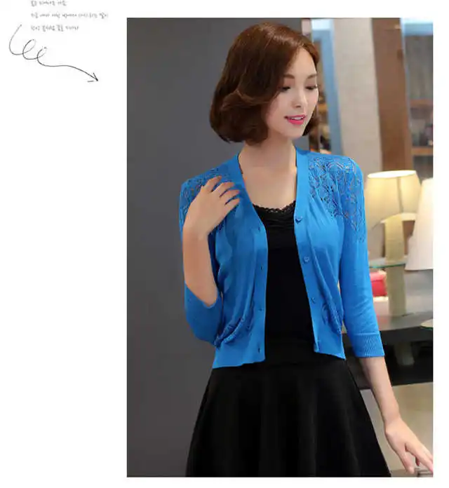 Новинка 2019 тонкий кардиган на весну и лето новый свитер тонкое пальто небольшой