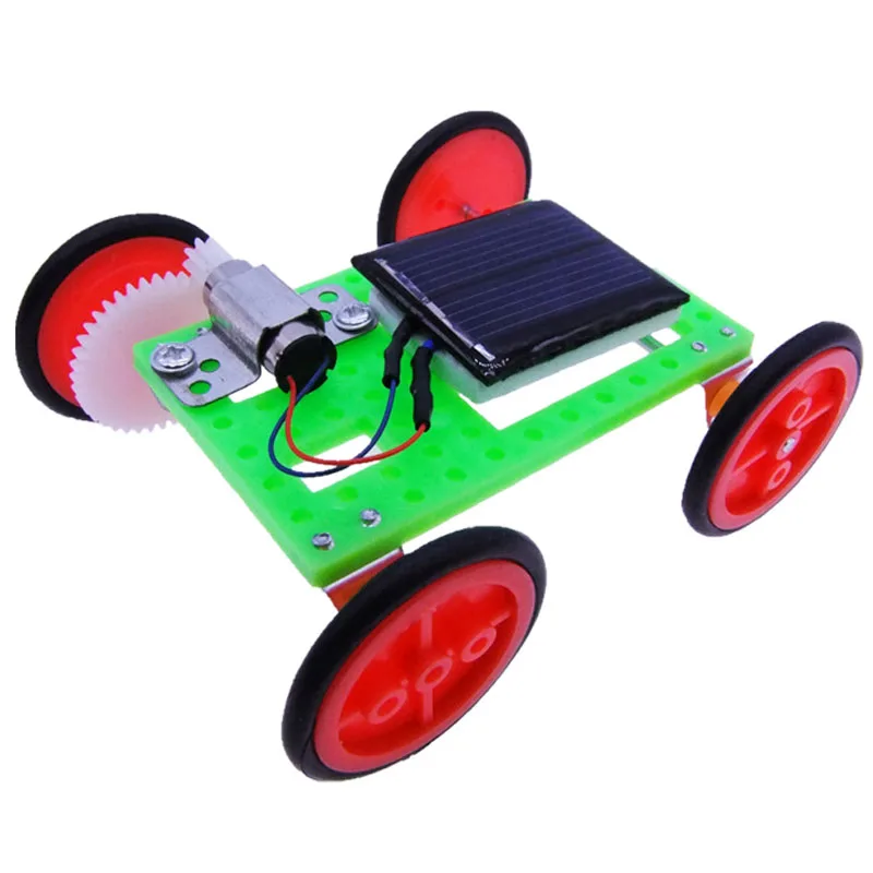 DIY игрушечный автомобиль на солнечной энергии аксессуары для автомобиля мини