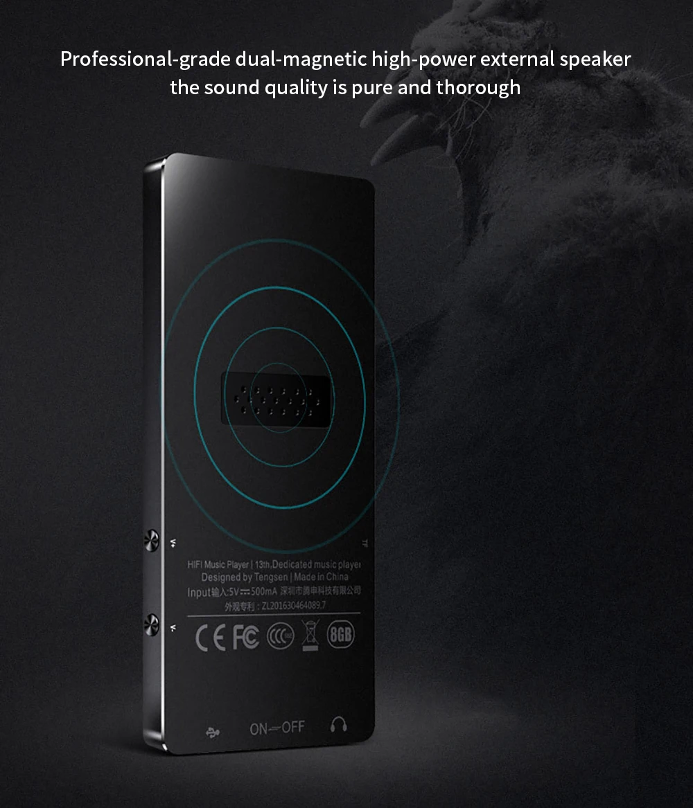 Bluetooth MP4 плеер с металлическим Mp4 плеером портативный медиа тонкий 8 Гб Walkman с сенсорными клавишами 1,8 дюймов экран Fm радио видео Mp4