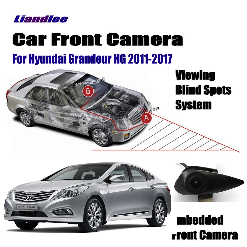 Автомобильная камера переднего вида для hyundai Grandeur HG 2011 2012 2013 прикуриватель 4," ЖК-монитор экран