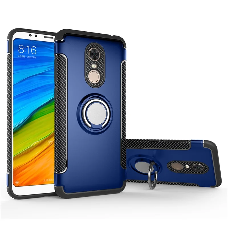 Blue Для Xiao mi Red mi Note 5/PocoPhone F1 чехол TPU+ PC задняя крышка Coque Funda для Red mi 4X5 Plus 5A 6 Pro S2 на mi A1 A2 Lite mi 8 SE - Цвет: Blue
