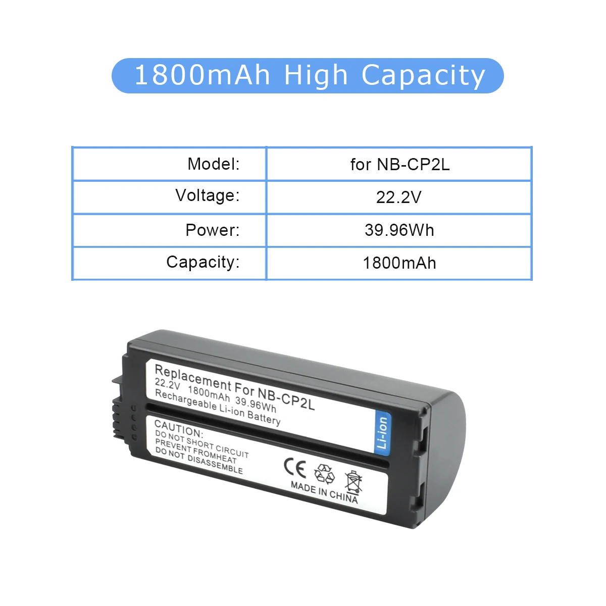 22 2 в 1800 мАч Акку NB CP2L батарея для Canon CP1L SELPHY CP100 CP200 CP220 CP300 CP330 CP400 CP510 CP600 CP710
