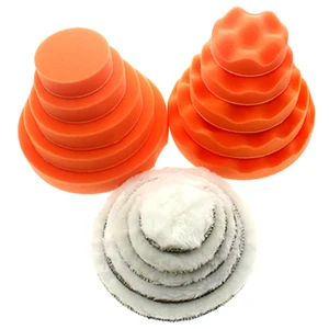 Полировальная Подушка JANPSHION 3 '4' 5 '6' 7 ', автомобильная восковая губка, шерстяная полировка для ухода за краской автомобиля 75 мм 100 мм 125 мм 150 мм 180 мм