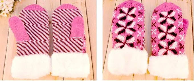 Free shipping! New arrival fashion lovely lady winter gloves warm feather hang neck wool | Аксессуары для одежды