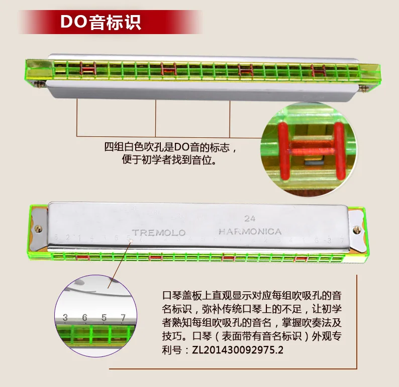 24 Отверстия tremolo C Гармоника Октава Гармоника|harmonica c|tremolo harmonica24 hole harmonica |