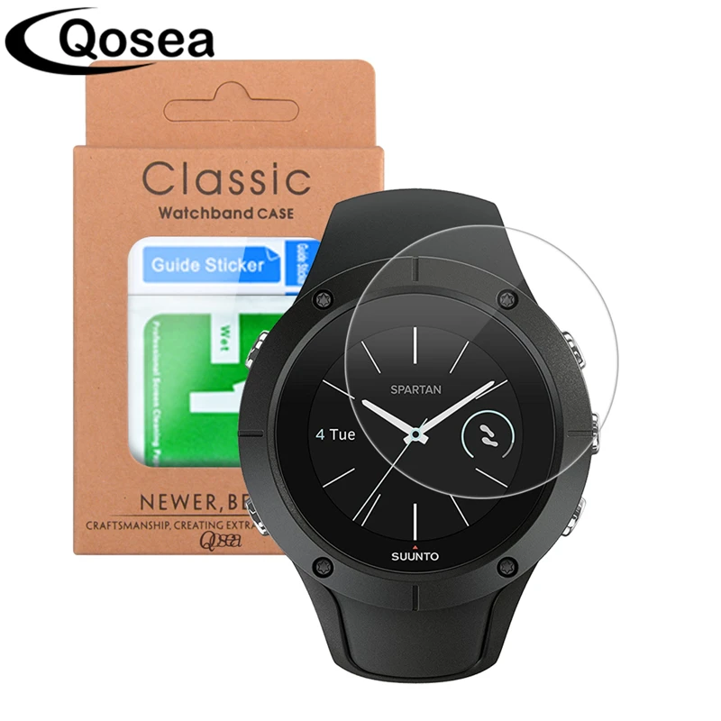 Qosea 10 шт., защитное закаленное стекло премиум класса для Suunto, тренера, запястья HR, траверс Альфа, Ультрапрозрачная 9H пленка, защита экрана