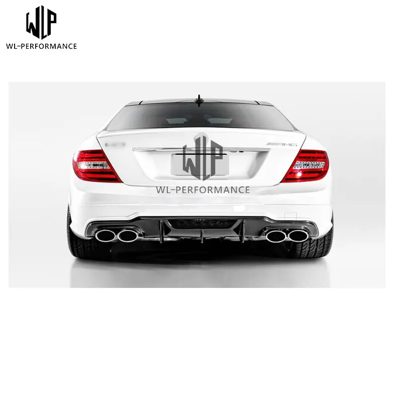 W204 корпус из углеродного волокна капот задняя крышка кузова автомобиля Комплект