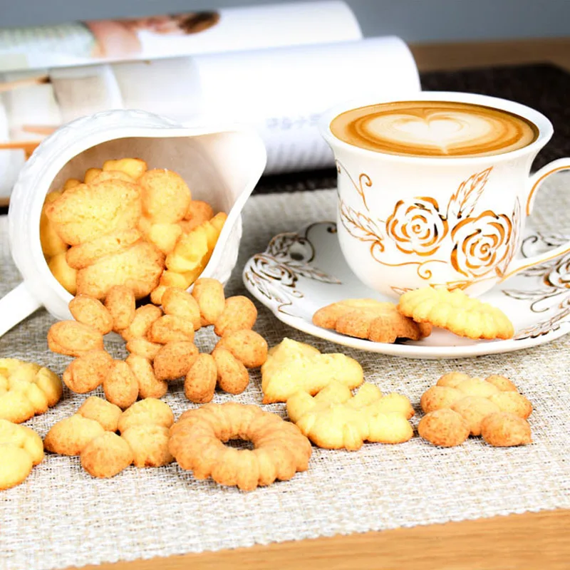 Кухонные пресс формы для печенья наборы с пистолетом 16 форм украшения и 6 насадок