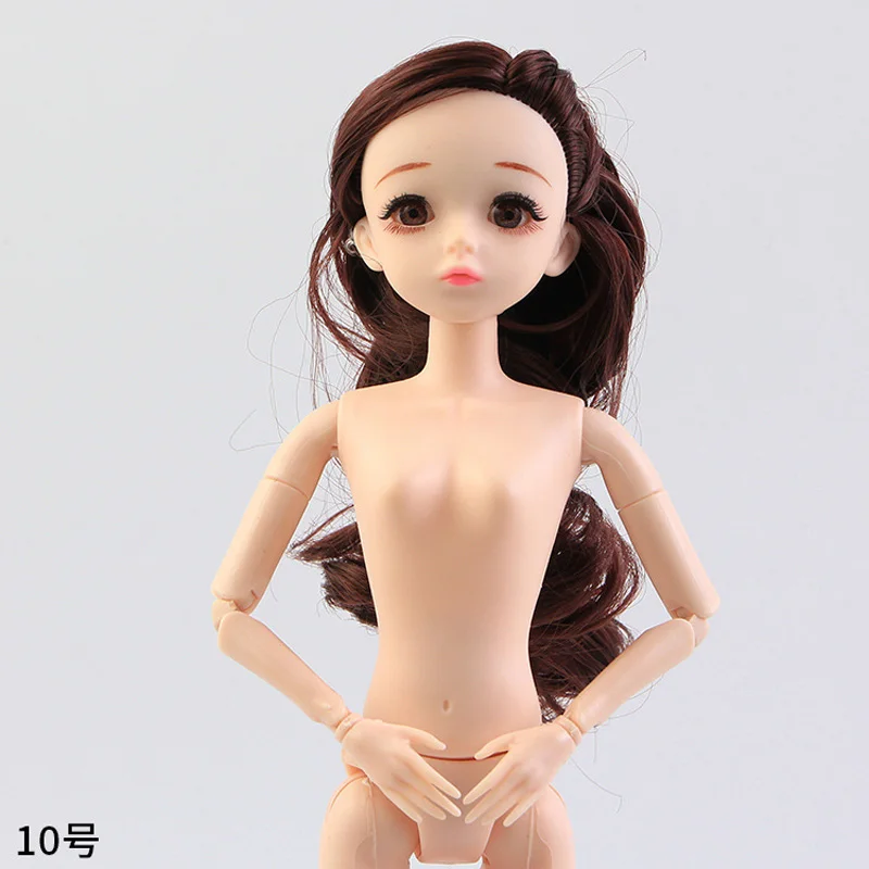 20 подвижных шарнирных кукол 30 см телесное тело 1/6 BJD куклы игрушки с головой