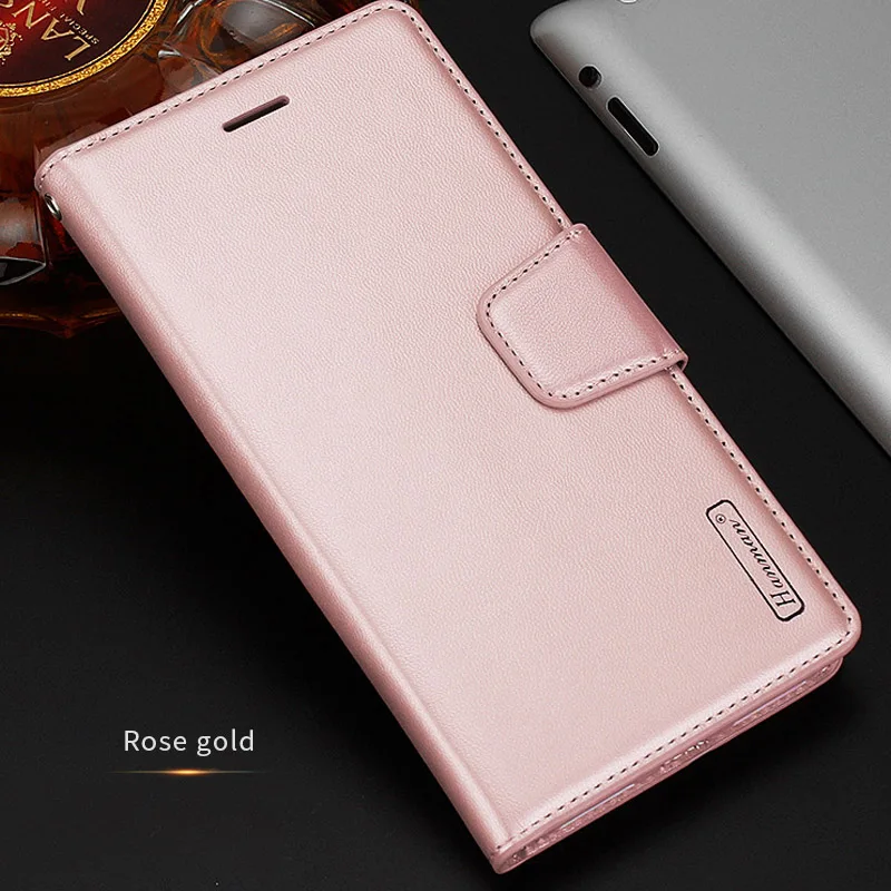 Rose Gold LUPHIE роскошный кожаный кошелек чехол для samsung Galaxy S10 S9 плюс S10e Note 9 раскладные чехлы-подставки для samsung A20 A30 A50 A70 крышка - Цвет: Rose Gold