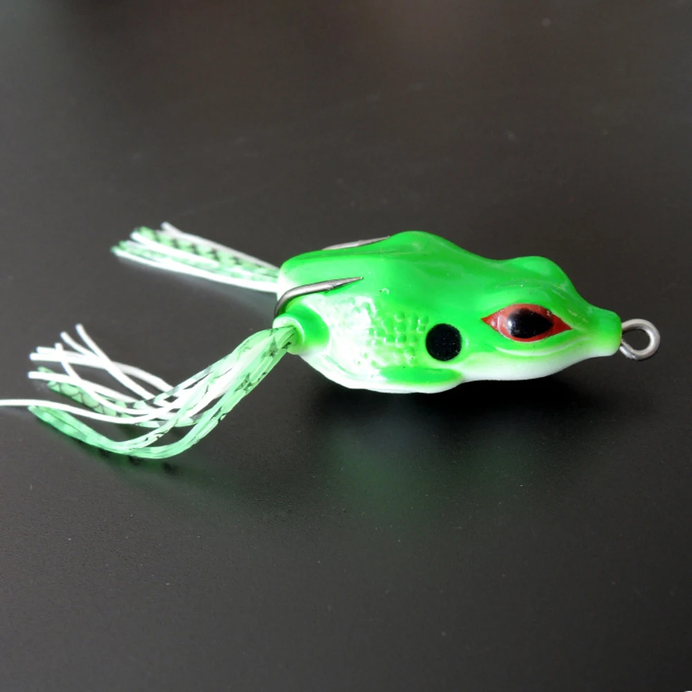 

NEW 5 Pcs 3D Large Frog Topwater Fishing Lure Crankbait Hooks Bass Bait Tackle Tool
