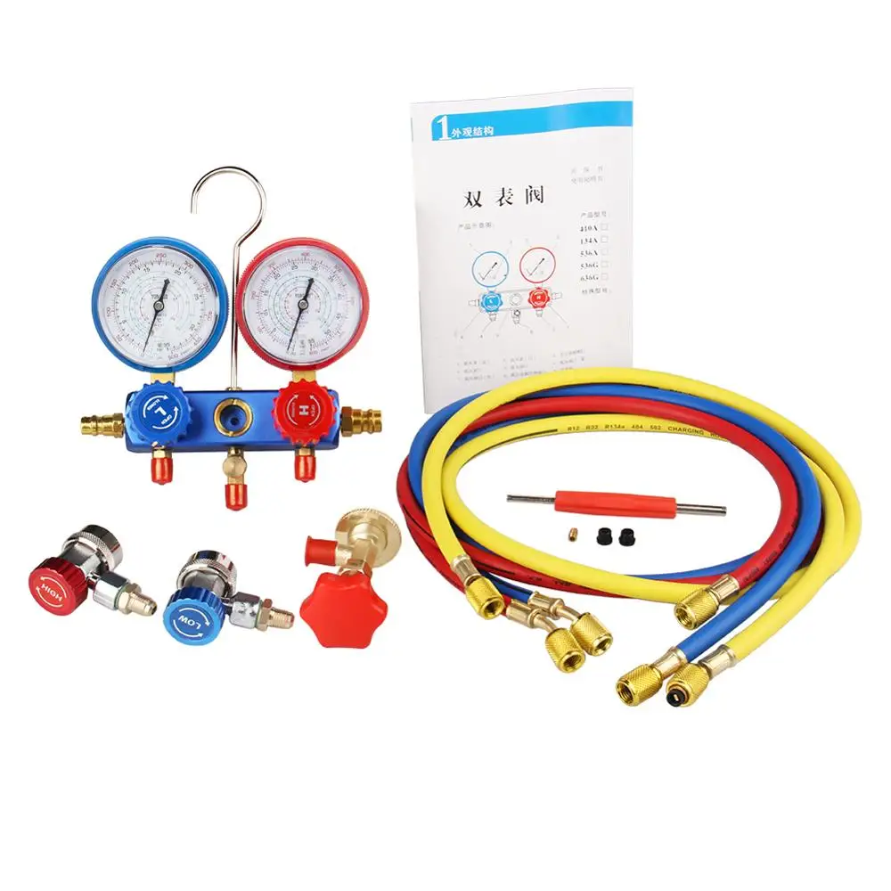 CarBole манометр коллектора хладагента брандспойт 5ft R134a R12 R22 R502 вентиляции и